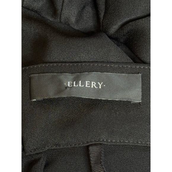 Ellery Black High Noon Frill Sleeve Crop Top Off The Shouder Size 6 AU 2 US - Picture 4 of 7